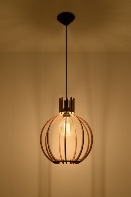 Lampa wisząca ARANCIA naturalne drewno lampa sufitowa - Sollux Lighting - wizualizacja