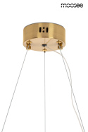 Lampa wisząca FLORENS 80 złota elegancka owalna glamour - Moosee - szczegoly - widok z bliska